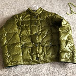 Down jacket size medium green